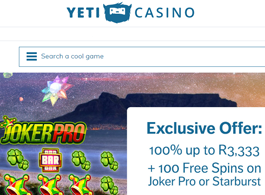 Yeti iPhone Casino